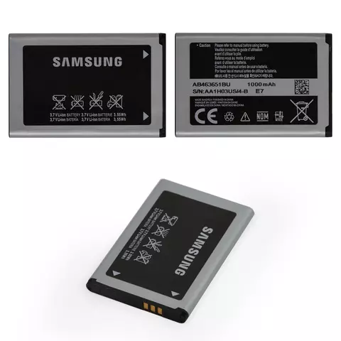 Акумулятор AB463651BU для Samsung S5560, Li-ion, 3,7 В, 1000 мАг, Original (PRC)
