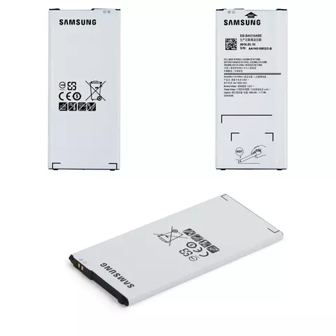Акумулятор EB-BA510ABE для Samsung A510 Galaxy A5 (2016), Li-ion, 3,85 B, 2900 мАг, Original (PRC)