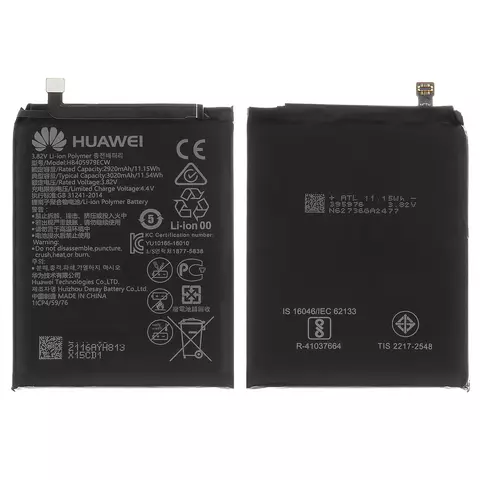 Акумулятор HB405979ECW для Huawei Honor 6A, Honor 6C, Honor 8A, Honor 8S, Honor Play 8a, Nova, Nova Lite (2017), P9 Lite mini, Y5 (2017), Y5 (2018), Y5 (2019), Y5 Prime (2018), Y6 (2017), Y6 (2019), Y6 Prime (2019), Y6 Pro (2017), Y6 Pro (2019), Li-Polymer, 3,82 B, 3020 мАг, Original (PRC), MRD-LX2