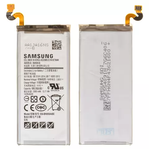 Акумулятор EB-BN950ABE для Samsung N950F Galaxy Note 8, Li-ion, 3,85 B, 3300 мАг, Original (PRC)