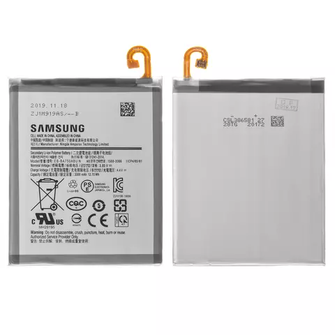 Акумулятор EB-BA750ABU N для Samsung A105F/DS Galaxy A10, A750 Galaxy A7 (2018), A750F Galaxy A7 (2018), M105F/DS Galaxy M10, Li-Polymer, 3,85 B, 3300 мАг, Original (PRC)