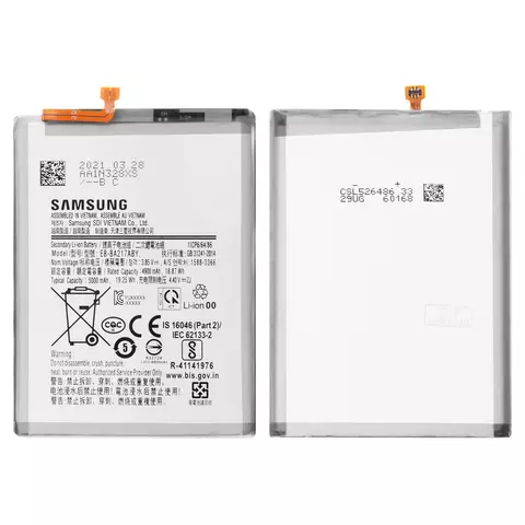 Акумулятор EB-BA217ABY для Samsung A022F Galaxy A02, A047 Galaxy A04s, A125F Galaxy A12, A127 Galaxy A12 Nacho, A135 Galaxy A13, A217 Galaxy A21s, M022 Galaxy M02, M127 Galaxy M12, Li-ion, 3,85 B, 5000 мАч, Original (PRC)