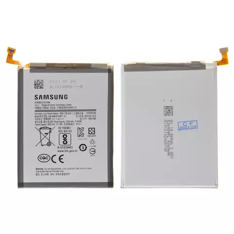 Акумулятор EB-BM207ABY для Samsung M215 Galaxy M21, M307 Galaxy M30s, M307F Galaxy M30s, M315 Galaxy M31, M315F/DS Galaxy M31, Li-Polymer, 3,85 B, 6000 мАг, Original (PRC)