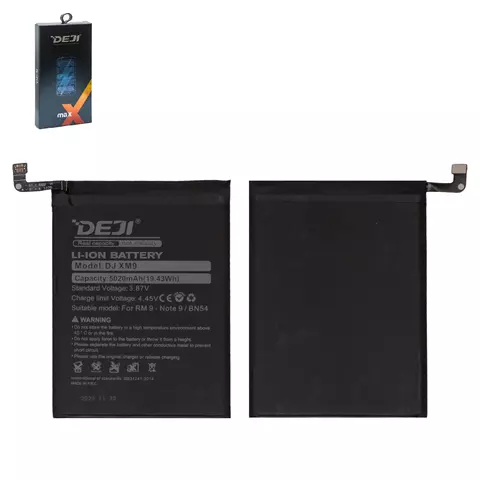 Акумулятор Deji BN54 для Xiaomi Poco M2, Redmi 10X 4G, Redmi 9, Redmi Note 9, Li-ion, 3,87 B, 5020 мАг