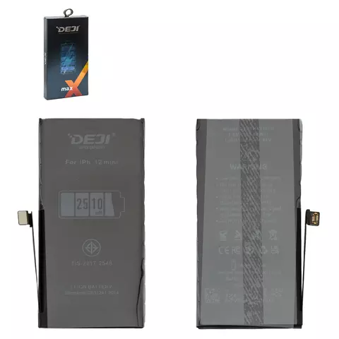 Акумулятор Deji для Apple iPhone 12 mini, Li-ion, 3,85 B, 2510 мАг, збільшена ємність, original IC