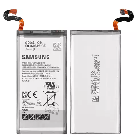 Акумулятор EB-BG950ABA/EB-BG950ABE для Samsung G950 Galaxy S8, Li-ion, 3,85 B, 3000 мАг, Original, після демонтажу