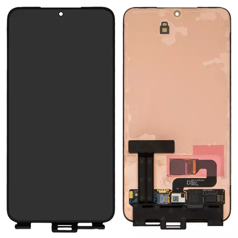 Дисплей для Samsung S911 Galaxy S23, чорний, без рамки, Оригінал (переклеєне скло)