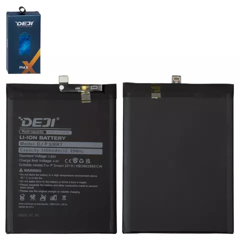 Акумулятор Deji HB396286ECW для Huawei Honor 10 Lite, P Smart (2019), Li-ion, 3,82 B, 3400 мАг