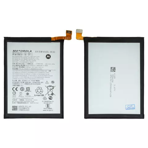 Акумулятор MC50 для Motorola Moto G40 Fusion, Moto G60, Moto G9 Power; Lenovo K12 Pro, Li-Polymer, 3,87 B, 6000 мАг, Original (PRC)