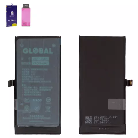 Акумулятор Mechanic для Apple iPhone 12 mini, Li-Polymer, 3,8 В, 2460 мАг, збільшена ємність, original IC
