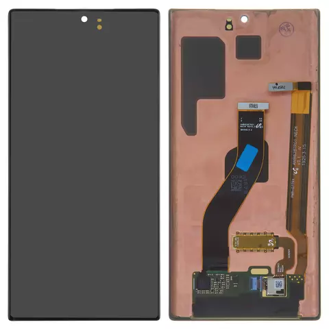 Дисплей для Samsung N970F Galaxy Note 10, чорний, без рамки, Оригінал (переклеєне скло)
