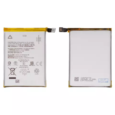 Акумулятор G013C-B для Google Pixel 3 XL, Li-Polymer, 3,85 B, 3430 мАг, Original (PRC)