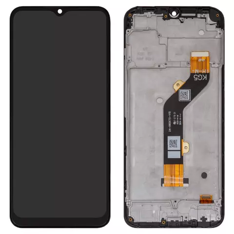 Дисплей для Tecno Spark Go (2022), чорний, з рамкою, High Copy, KG5m