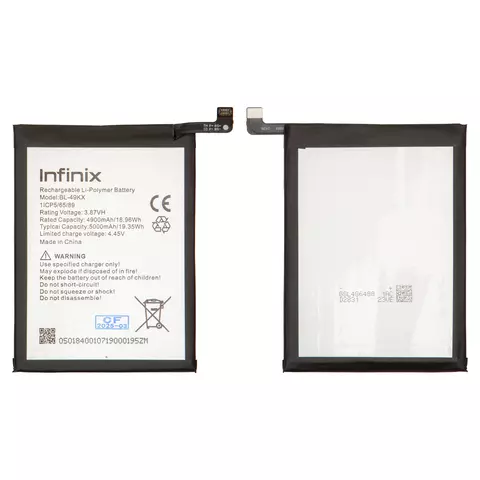 Акумулятор BL-49KX для Infinix Note 11, Note 12, Li-Polymer, 3,87 B, 5000 мАч, Original (PRC)
