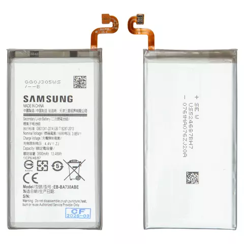 Акумулятор EB-BA730ABE для Samsung A730 Galaxy A8+ (2018), Li-ion, 3,85 B, 3500 мАг, Original (PRC)