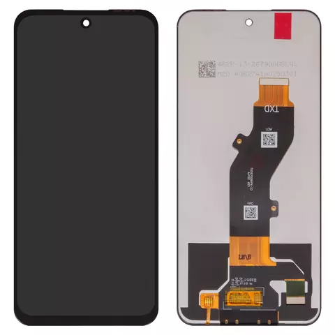 Дисплей для Tecno Pop 9 4G, Spark Go 1, чорний, без рамки, (Box), TXDI670QBAPX-23, KL4