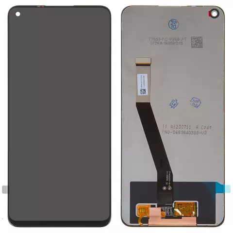 Дисплей для Xiaomi Redmi 10X 4G, Redmi Note 9, чорний, без рамки, Original (PRC), M2003J15SC, M2003J15SG, M2003J15SS