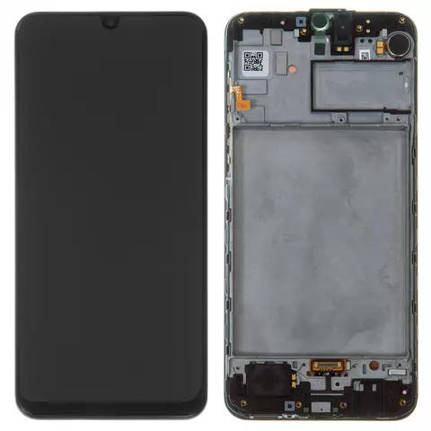 Дисплей для Samsung M215 Galaxy M21, M307 Galaxy M30s, чорний, з рамкою, Original (PRC)