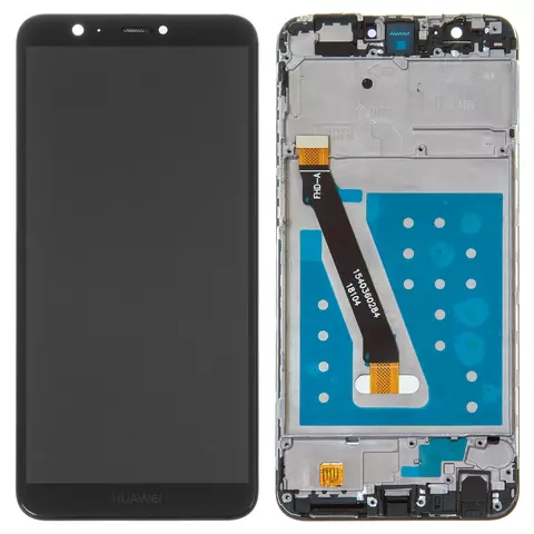Дисплей для Huawei Enjoy 7s, P Smart, чорний, логотип Huawei, з рамкою, High Copy, FIG-L31/FIG-LX1