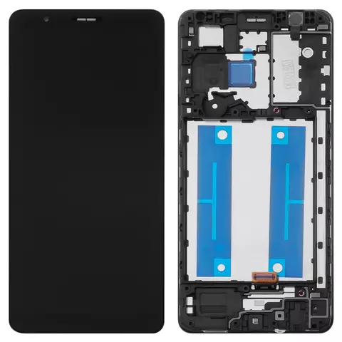 Дисплей для Samsung A013 Galaxy A01 Core, M013 Galaxy M01 Core, чорний, з рамкою, Original (PRC)