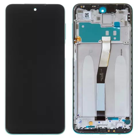 Дисплей для Xiaomi Redmi Note 9 Pro, Redmi Note 9S, зелений, з рамкою, High Copy, M2003J6B2G, M2003J6A1G