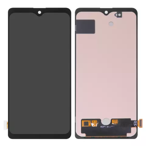 Дисплей для Samsung A715 Galaxy A71, чорний, без рамки, High Copy, з широким обідком, (OLED)