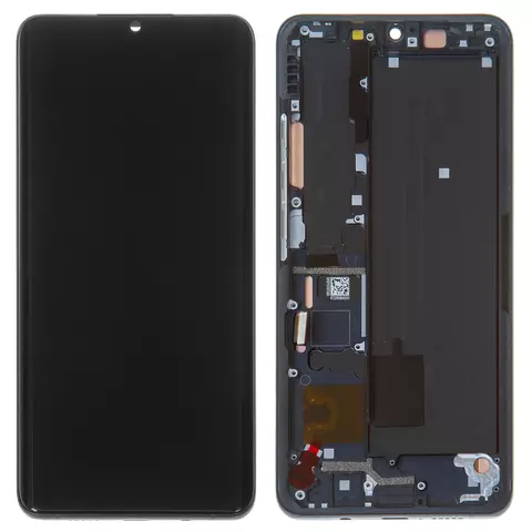 Дисплей для Xiaomi Mi Note 10, Mi Note 10 Lite, Mi Note 10 Pro, чорний, з рамкою, Original (PRC), M2002F4LG