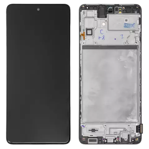 Дисплей для Samsung M515 Galaxy M51, чорний, з рамкою, Original (PRC)
