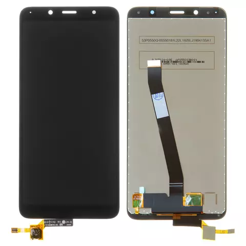 Дисплей для Xiaomi Redmi 7A, чорний, без логотипа, без рамки, Оригінал (переклеєне скло), MZB7995IN, M1903C3EG, M1903C3EH, M1903C3EI