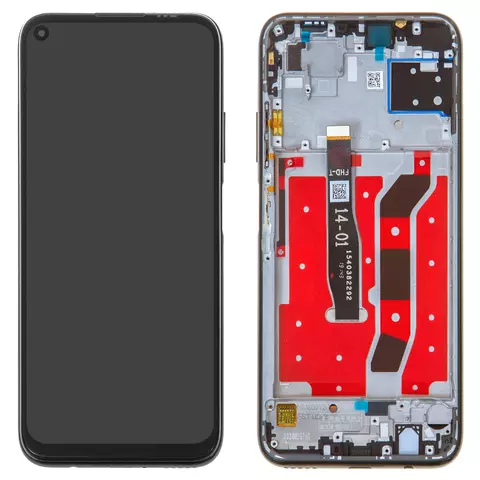 Дисплей для Huawei Nova 6 SE, Nova 7i, P40 Lite, чорний, версія 4G, з рамкою, Original (PRC), JNY-L21A/JNY-L01A/JNY-L21B/JNY-L22A/JNY-L02A/JNY-L22B/JNY-AL10/JNY-TL10