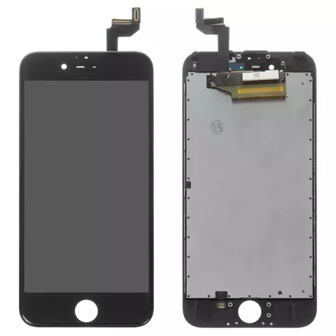 Дисплей  iPhone 6S, чорний, із сенсорним екраном, з рамкою, high copy