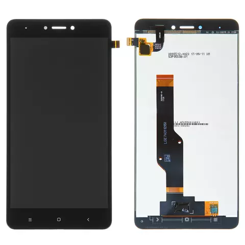 Дисплей для Xiaomi Redmi Note 4X, чорний, без рамки, High Copy