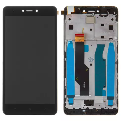 Дисплей для Xiaomi Redmi Note 4X, чорний, з рамкою, High Copy