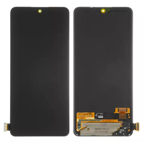 Дисплей для Xiaomi Redmi Note 10 Pro, Redmi Note 10 Pro Max, чорний, без рамки, Оригінал (переклеєне скло), M2101K6G