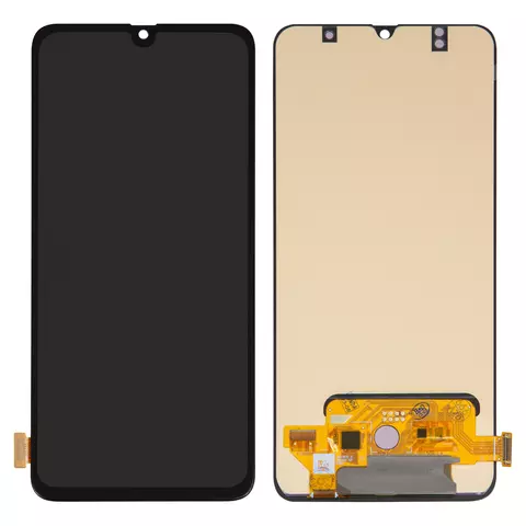 Дисплей для Samsung A705 Galaxy A70, чорний, без рамки, High Copy, original LCD size, (OLED)