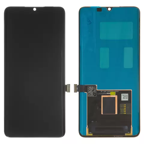 Дисплей для Xiaomi Mi Note 10, Mi Note 10 Lite, Mi Note 10 Pro, чорний, без рамки, Оригінал (переклеєне скло), M1910F4G, M1910F4S, M2002F4LG