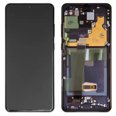 Дисплей для Samsung G988 Galaxy S20 Ultra, чорний, з рамкою, Original (PRC), cosmic black