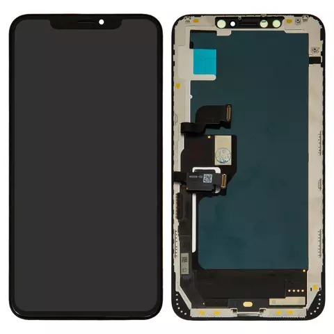 Дисплей для iPhone XS Max, чорний, з рамкою, High Copy, (OLED), GW