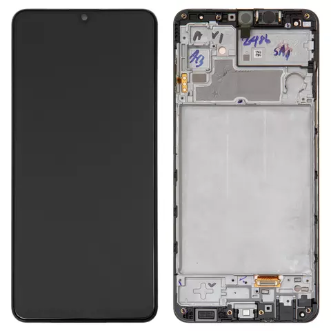 Дисплей для Samsung M325 Galaxy M32, чорний, з рамкою, Original, сервісне опаковання, #GH82-26193A/GH82-25981A