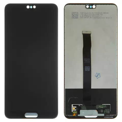 Дисплей для Huawei P20, чорний, без рамки, Оригінал (переклеєне скло), EML-L29/EML-L09