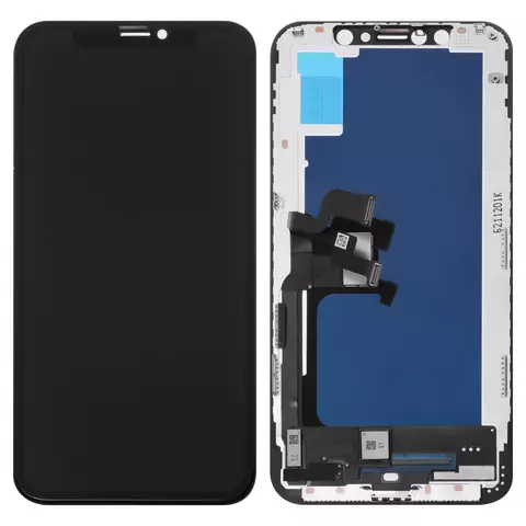 Дисплей для iPhone XS, чорний, з рамкою, Copy, (TFT), YOUDA