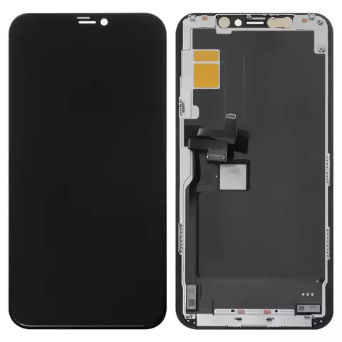 Дисплей для iPhone 11 Pro, чорний, (OLED), з рамкою, High Copy, (OLED), imisu OEM soft