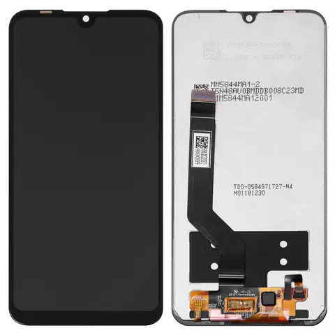 Дисплей для Xiaomi Mi Play, чорний, без рамки, Оригінал (переклеєне скло), M1901F9E