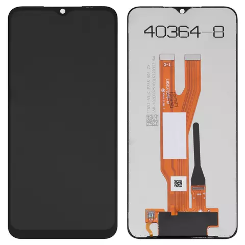 Дисплей для Samsung A032 Galaxy A03 Core, чорний, без рамки, Оригінал (переклеєне скло)