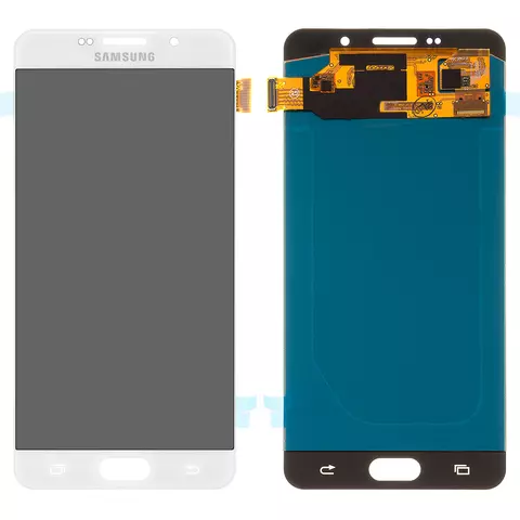 Дисплей для Samsung A710 Galaxy A7 (2016), білий, без рамки, High Copy, (OLED)