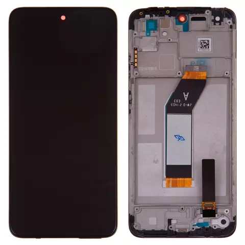 Дисплей для Xiaomi Redmi 10 (2021), чорний, з рамкою, Original (PRC), carbon gray