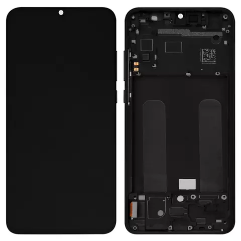 Дисплей для Xiaomi Mi 9 Lite, чорний, з рамкою, Original (PRC), M1904F3BG
