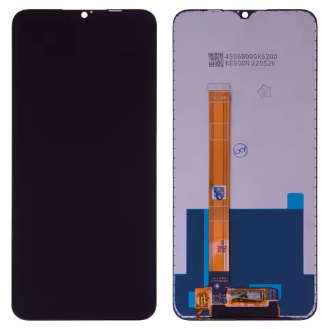 Дисплей для Realme C21Y, C25Y, чорний, без рамки, High Copy, RMX3261, RMX3263, RMX3265, RMX3268, RMX3269, LM5C3653F0-A1, SKI651-C99 V0.1, SKI651-C99 V0.2