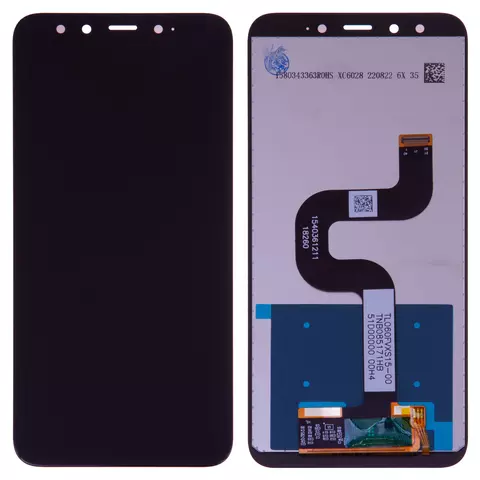 Дисплей для Xiaomi Mi 6X, Mi A2, чорний, без рамки, Сopy, (TFT) M1804D2SG, M1804D2SI
