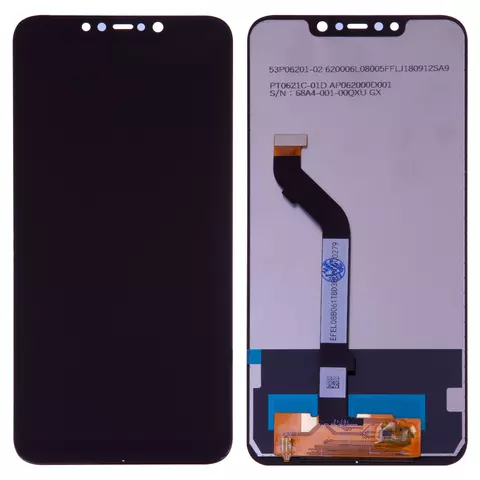 Дисплей для Xiaomi Pocophone F1, чорний, без рамки, Сopy, M1805E10A